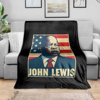 John Lewis Throw Blanket Black History Month