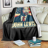 John Lewis Throw Blanket Black History Month
