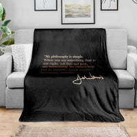 John Lewis Quote Throw Blanket Black History Month
