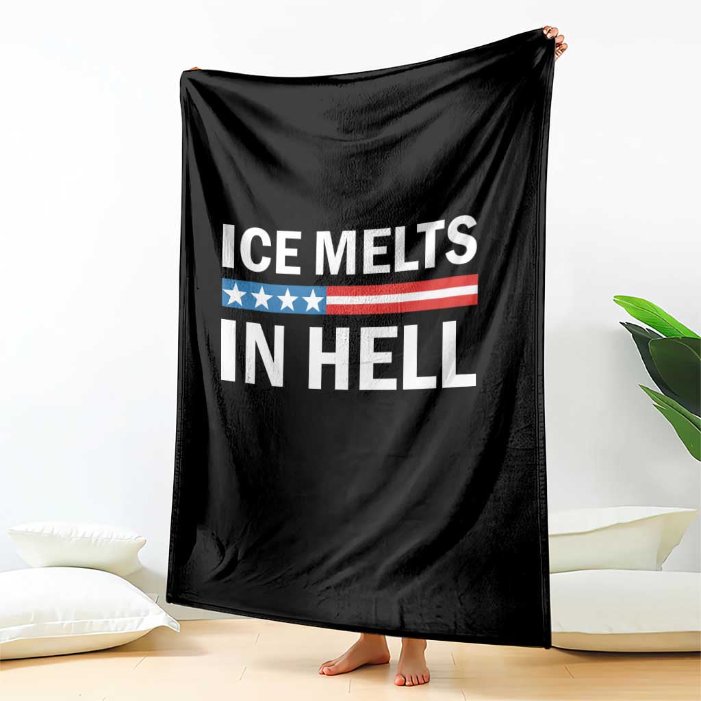 Ice Melts In Hell Throw Blanket Activist Statement Quote