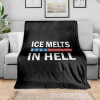 Ice Melts In Hell Throw Blanket Activist Statement Quote