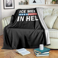 Ice Melts In Hell Throw Blanket Activist Statement Quote