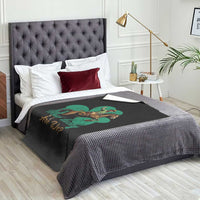 How Lucky Are We Throw Blanket Cowboy Western Irish St Patrick's Day