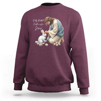 Silly Rabbit Easter Is For Jesus Sweatshirt Christian Easter Religious