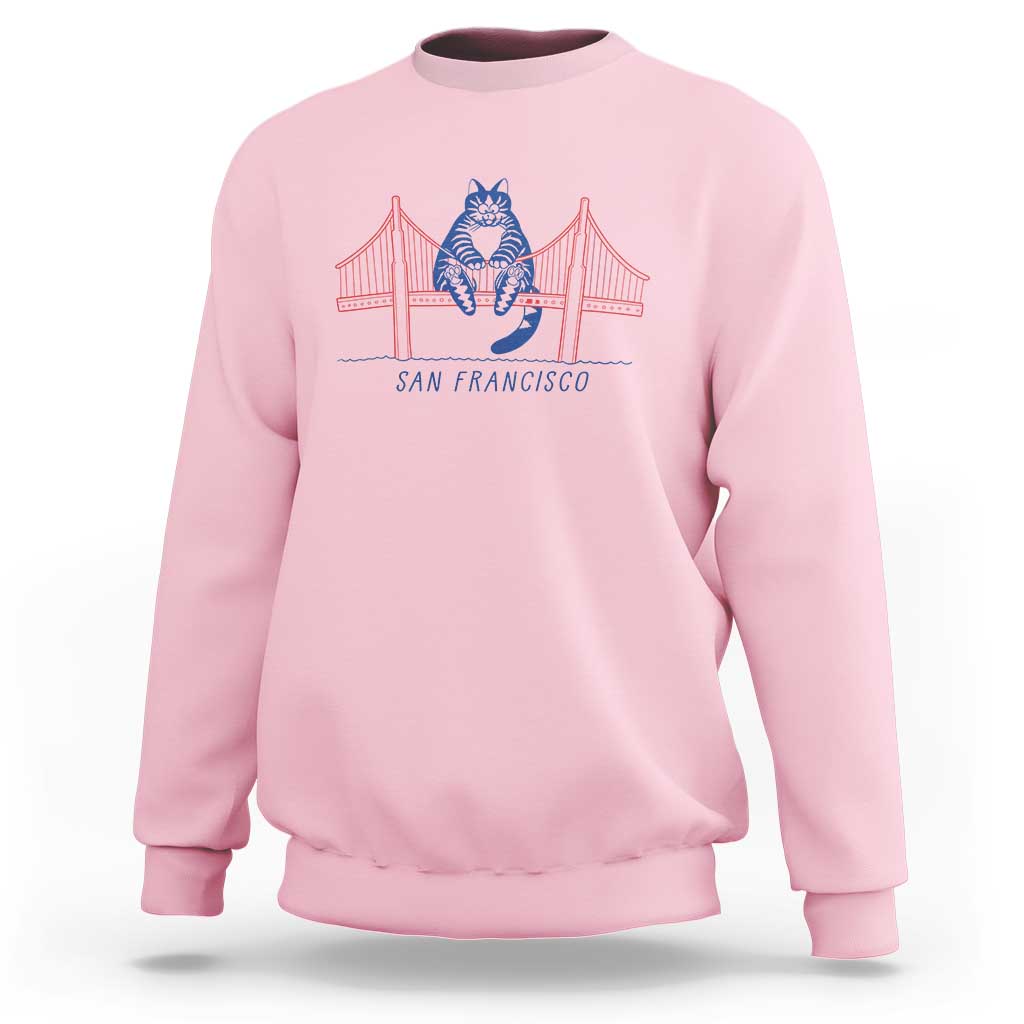 Funny Cat San Francisco Golden Gate Sweatshirt