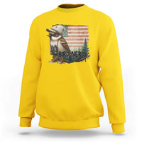 Bird Nerd Sweatshirt Funny Bird Watching Patriotic American Flag - Wonder Print Shop