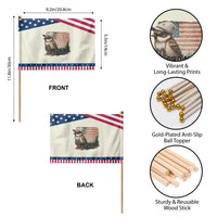 Bird Nerd Patriotic Handheld Flag Funny Bird Watching American Flag