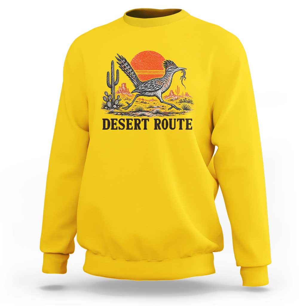 Arizona Roadrunner Bird Desert Landscape Cactus Sweatshirt