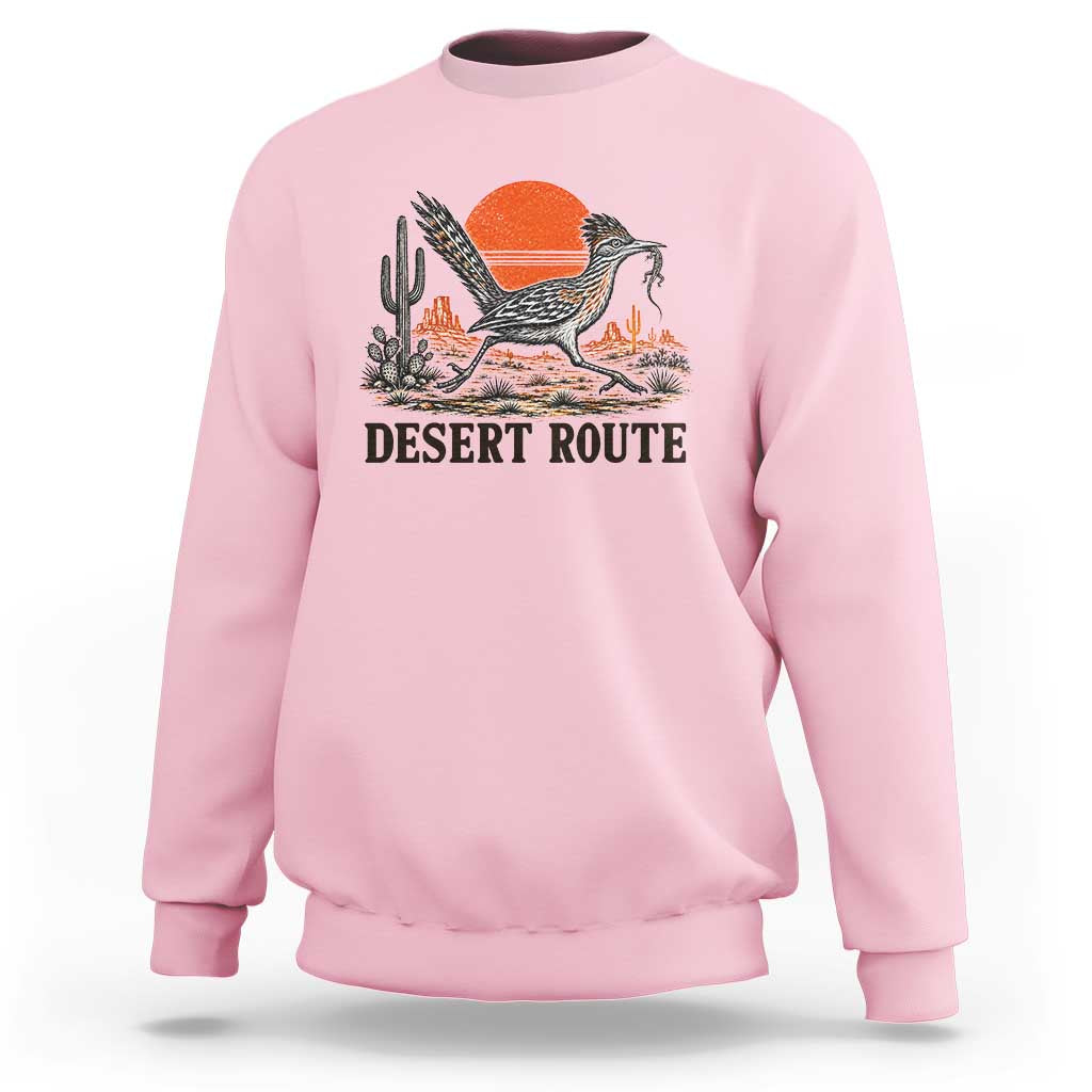 Arizona Roadrunner Bird Desert Landscape Cactus Sweatshirt