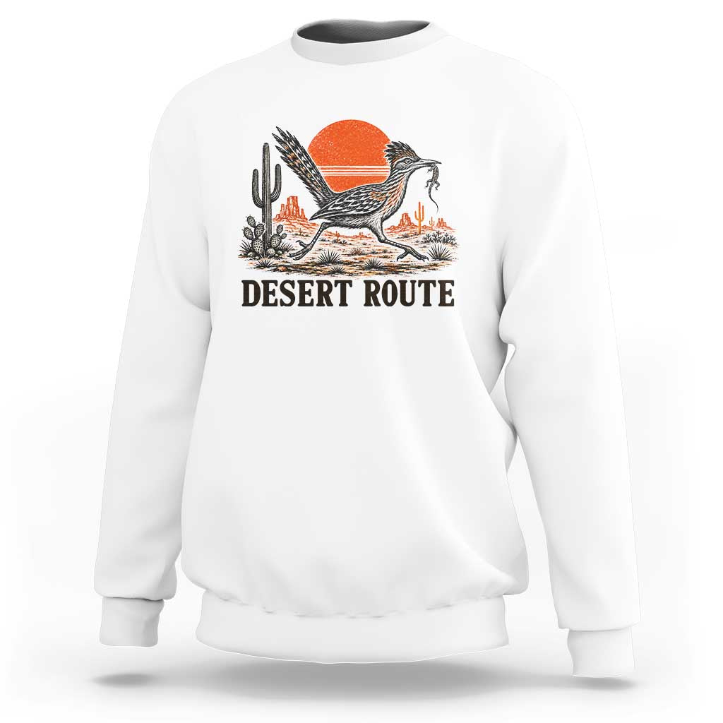 Arizona Roadrunner Bird Desert Landscape Cactus Sweatshirt