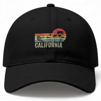 Retro California Beach Shirt, Vintage Cali Sunset Tee Baseball Cap