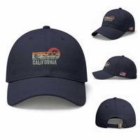 Retro California Beach Shirt, Vintage Cali Sunset Tee Baseball Cap