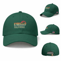 Retro California Beach Shirt, Vintage Cali Sunset Tee Baseball Cap