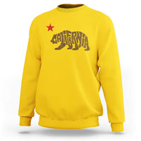 California The Golden State Bear Flag San Francisco Sweatshirt