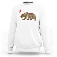 California The Golden State Bear Flag San Francisco Sweatshirt