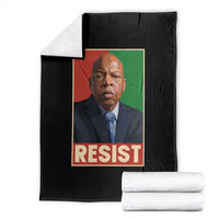 Resist Protest Civil Rights Throw Blanket John Lewis Black History