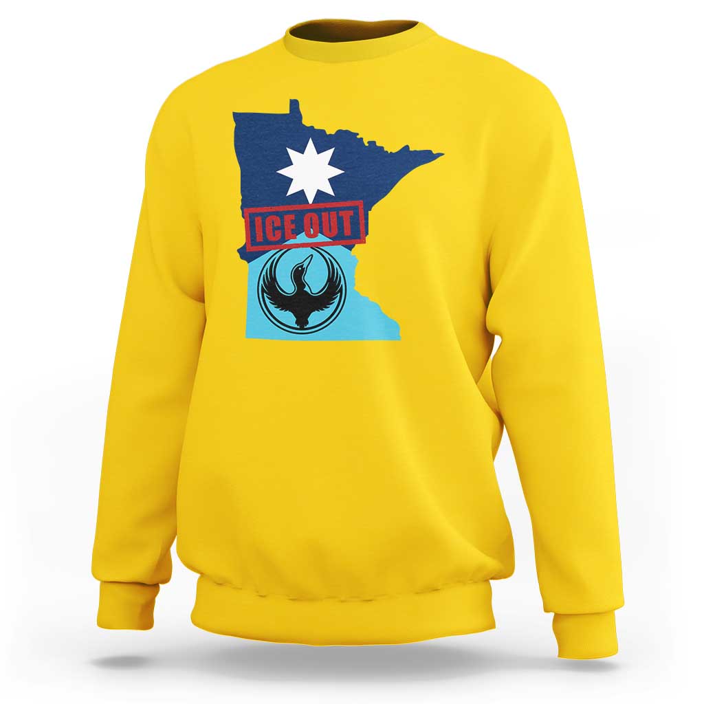 Minnesota Resist Anti ICE Immigration Protest Sweatshirt Ice Out