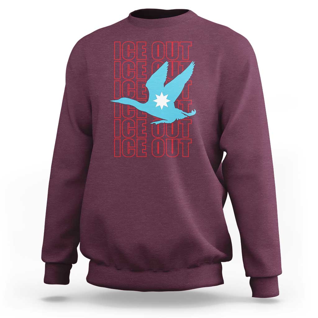 Minnesota Anti ICE Immigration Protest Sweatshirt Ice Out