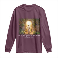 He Is Not Here He Has Risen Long Sleeve Shirt Easter Christian Jesus