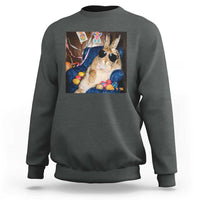 Funny Easter Bunny Sunglasses Graphic Sweatshirt