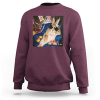 Funny Easter Bunny Sunglasses Graphic Sweatshirt
