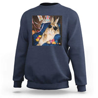Funny Easter Bunny Sunglasses Graphic Sweatshirt