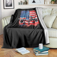 Pilot Airplane Patriotic American Flag Plane Aviation Throw Blanket - Wonder Print Shop