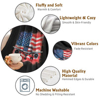 Pilot Airplane Patriotic American Flag Plane Aviation Throw Blanket - Wonder Print Shop