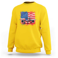 Pilot Airplane Patriotic American Flag Plane Aviation Sweatshirt - Wonder Print Shop
