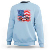Pilot Airplane Patriotic American Flag Plane Aviation Sweatshirt - Wonder Print Shop