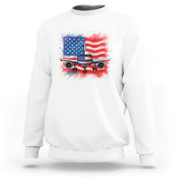 Pilot Airplane Patriotic American Flag Plane Aviation Sweatshirt - Wonder Print Shop