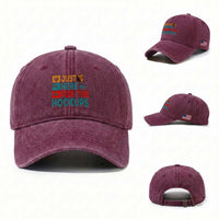 RV Camping Caravan Motorhome Washed Cotton Baseball Cap Just Here For The Hookups