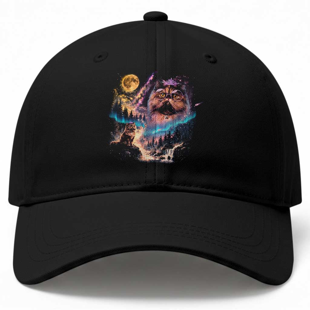 Princess Cat Howling at Moon 90's Nature Gift Baseball Cap