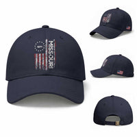 Missouri Missourian MO American Flag Established 1821 Baseball Cap