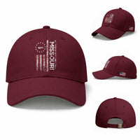 Missouri Missourian MO American Flag Established 1821 Baseball Cap