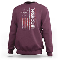 Missouri Missourian MO American Flag Established 1821 Sweatshirt