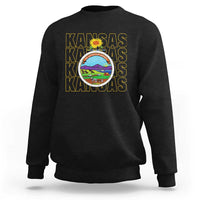 Retro Kansas Flag Vintage KS Souvenir Sweatshirt