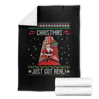 Nakatomi Plaza Christmas Throw Blanket Just Got Real - Wonder Print Shop