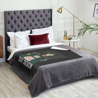 67 Poker Cat Throw Blanket Funny Six Seven Meme - Wonder Print Shop