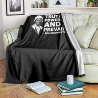 Sojourner Truth Quote Throw Blanket Truth is Powerful and It Prevails
