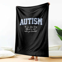 Autism Acceptance Throw Blanket Autistic Acceptance Inspirational