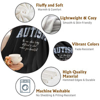 Autism Acceptance Throw Blanket Autistic Acceptance Inspirational