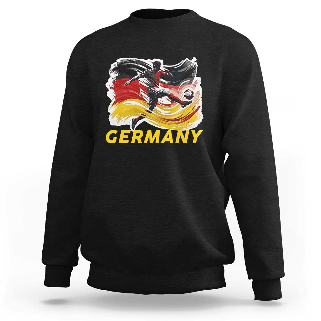 Germany Soccer Fan Sweatshirt German Football Flag Game Day Supporter