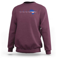 Germany Heartbeat EKG Deutschland Flag Map Sweatshirt