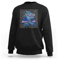 Cape Verde Flag Shark Cape Verdean Roots Cabo Verde Sweatshirt