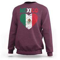 Mexican Flag Heart Mexico City Independence Day Gift Sweatshirt
