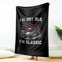 I'm Not Old I'm Classic Throw Blanket 1941 American Classic Hotrod