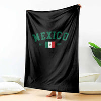 Mexico Mexican Flag Vintage Pride Throw Blanket
