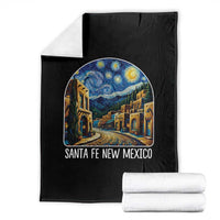 Santa Fe New Mexico Starry Night Style Throw Blanket
