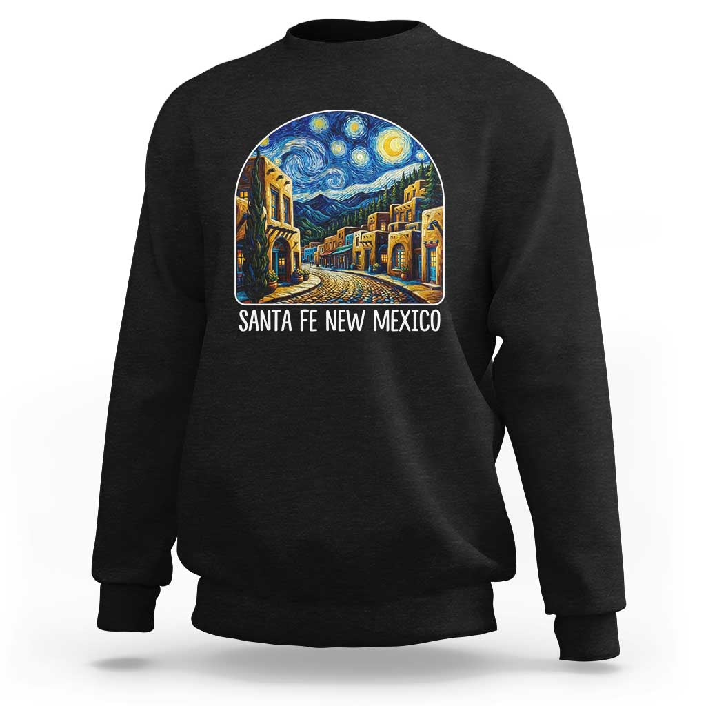 Santa Fe New Mexico Starry Night Style Sweatshirt